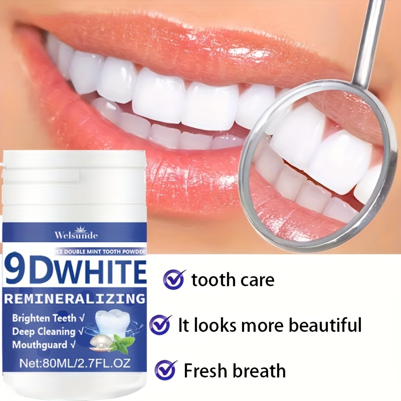 Teeth Whitening App - Polvo dental de hidroxapatita remineralizante blanco
