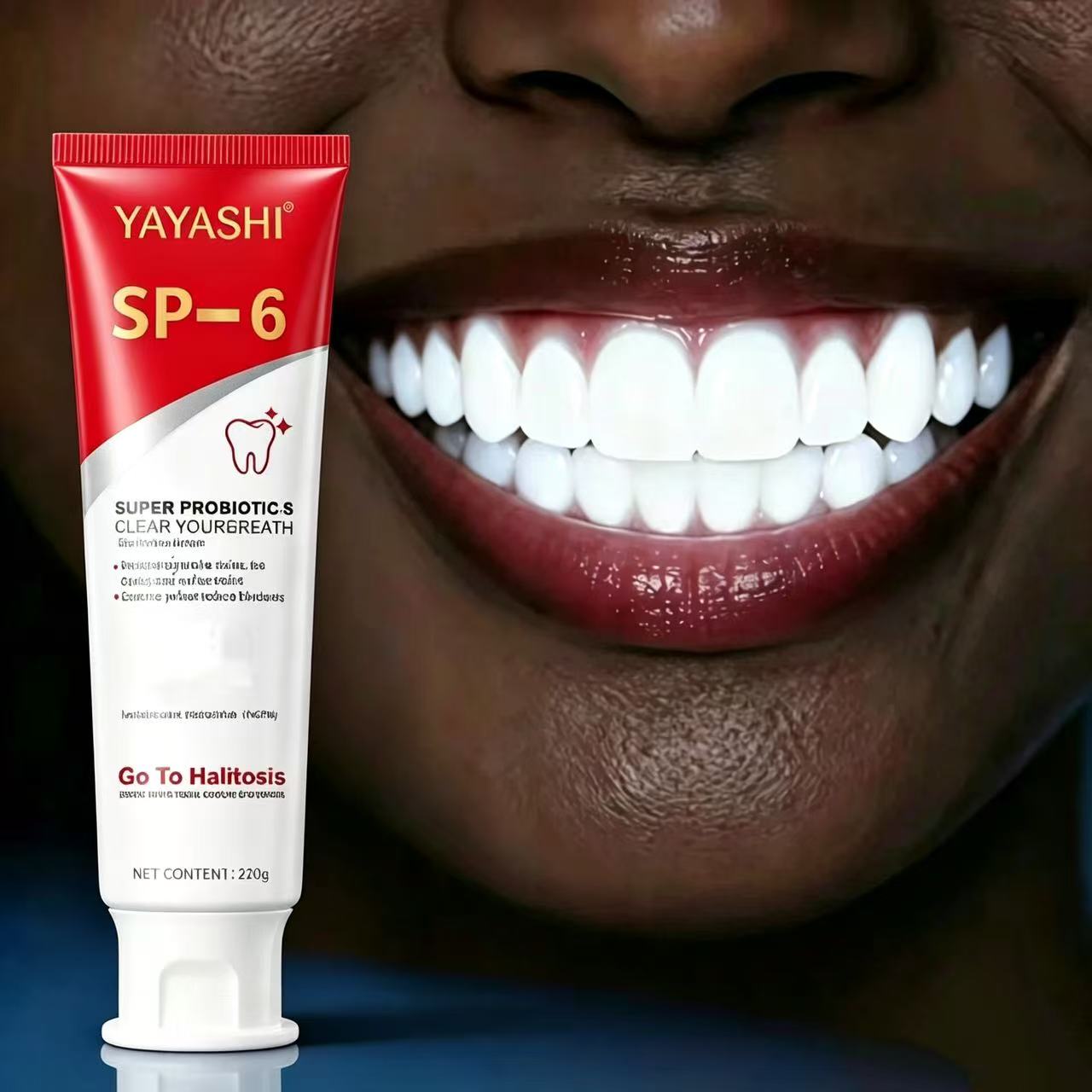 Teeth Whitening Treatment - Pasta Dental Probiótica Sp-6, Blanqueadora, con