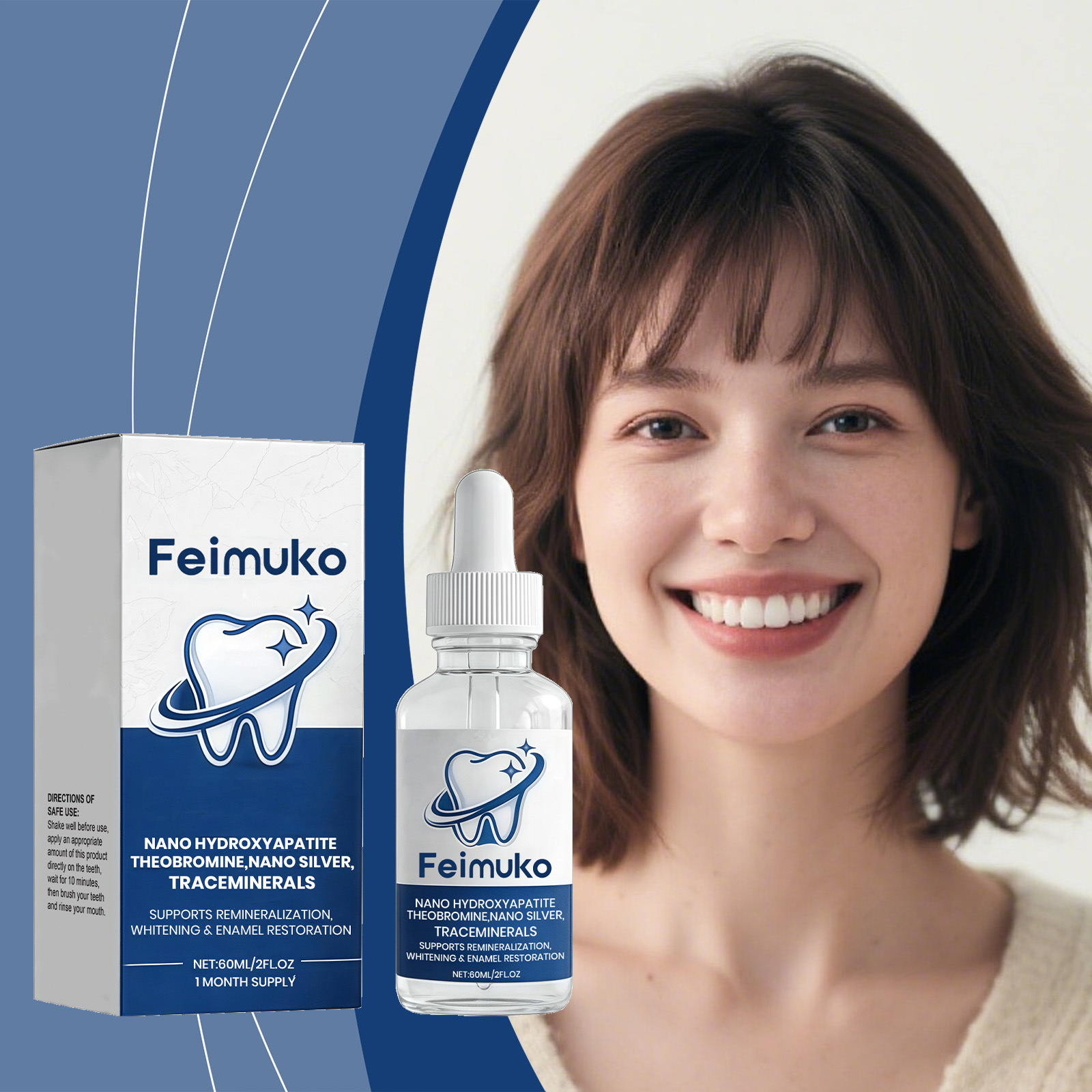 Enamel Repair Serum - Suero Remineralizante para Dientes Feimuko, Reparación