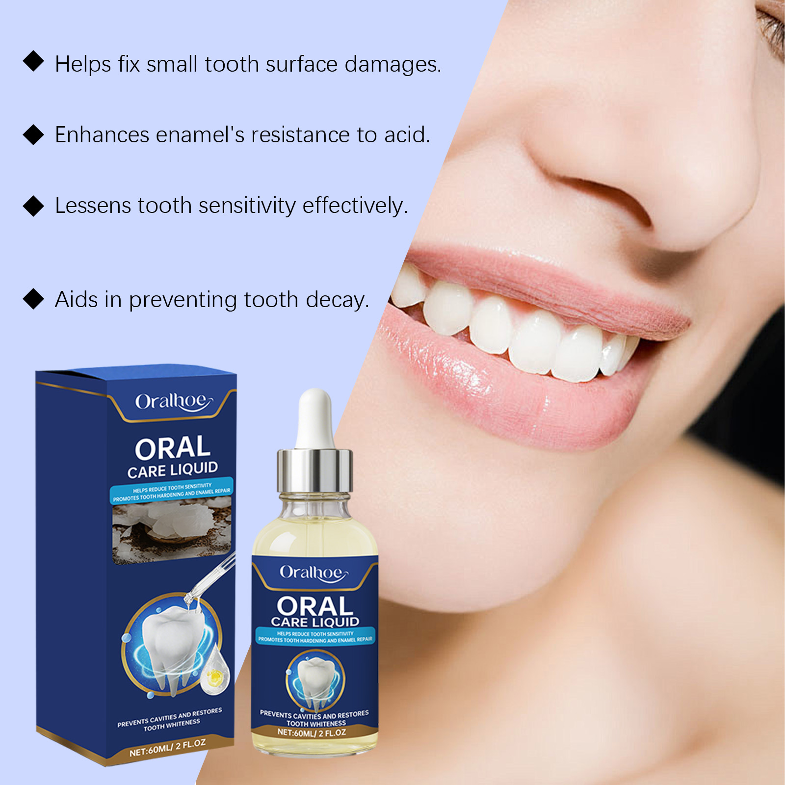 Enamel Repair Serum - Esencia para blanquear los dientes, elimina