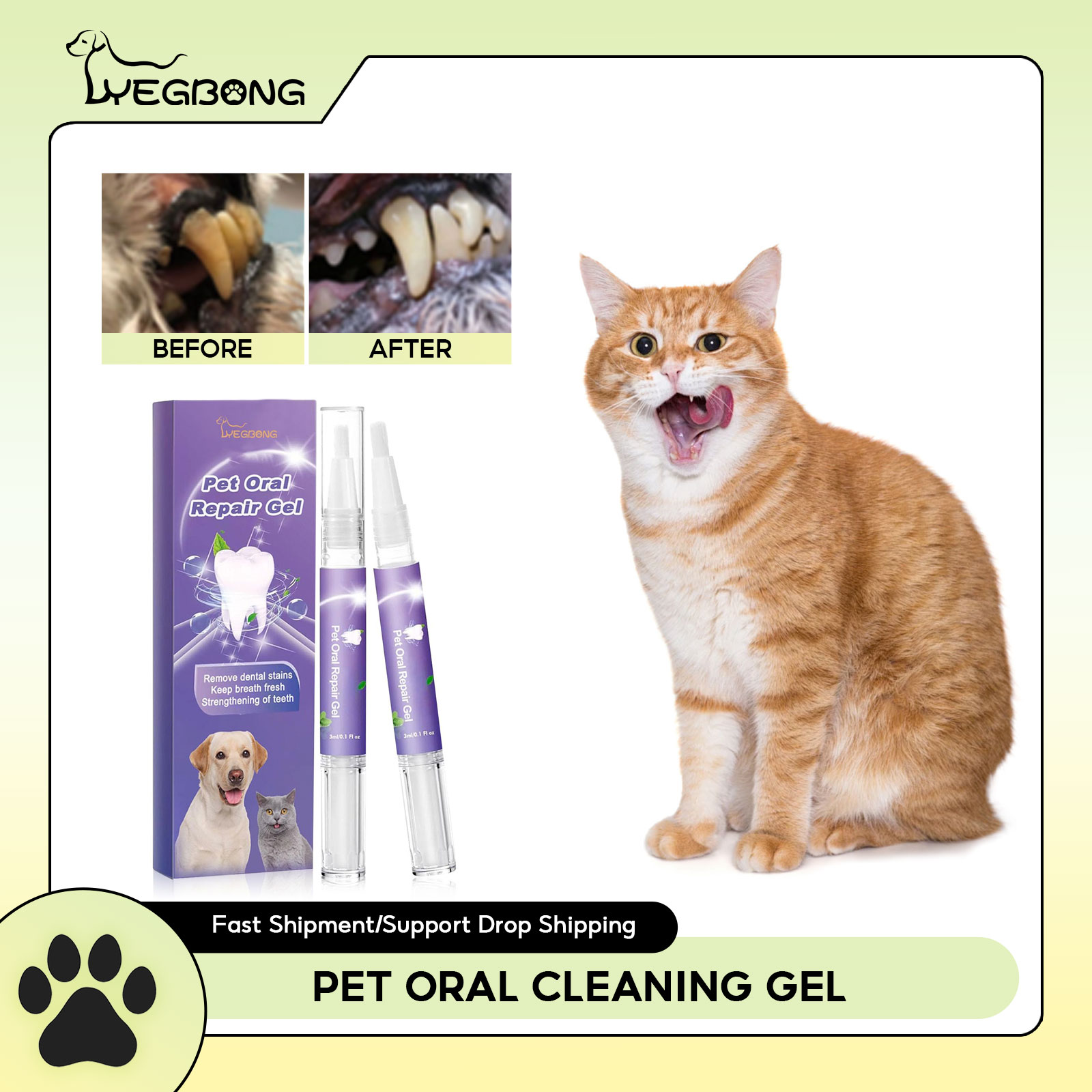 Teeth Whitening App - Gel de reparación Oral para mascotas,