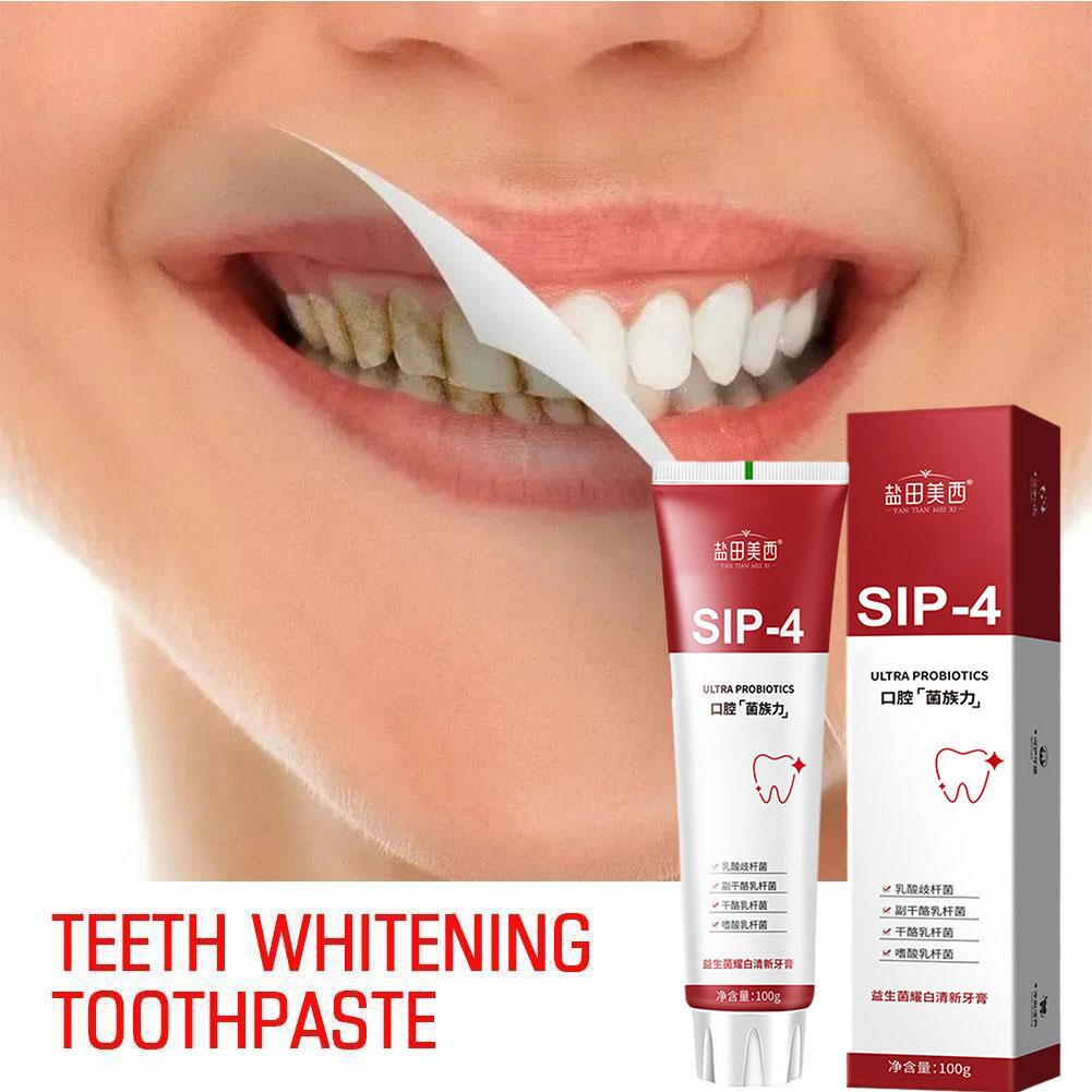 Teeth Whitening Treatment - Pasta Dental Blanqueadora Probiótica Sip-4 de