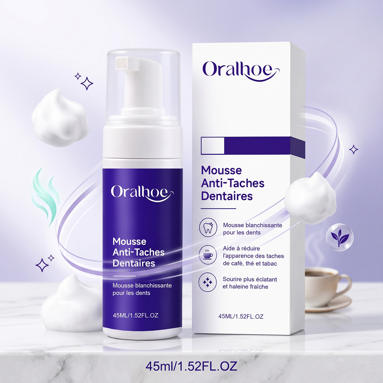 Teeth Whitening Treatment - Espuma Dental Blanqueadora Suave con Sabor