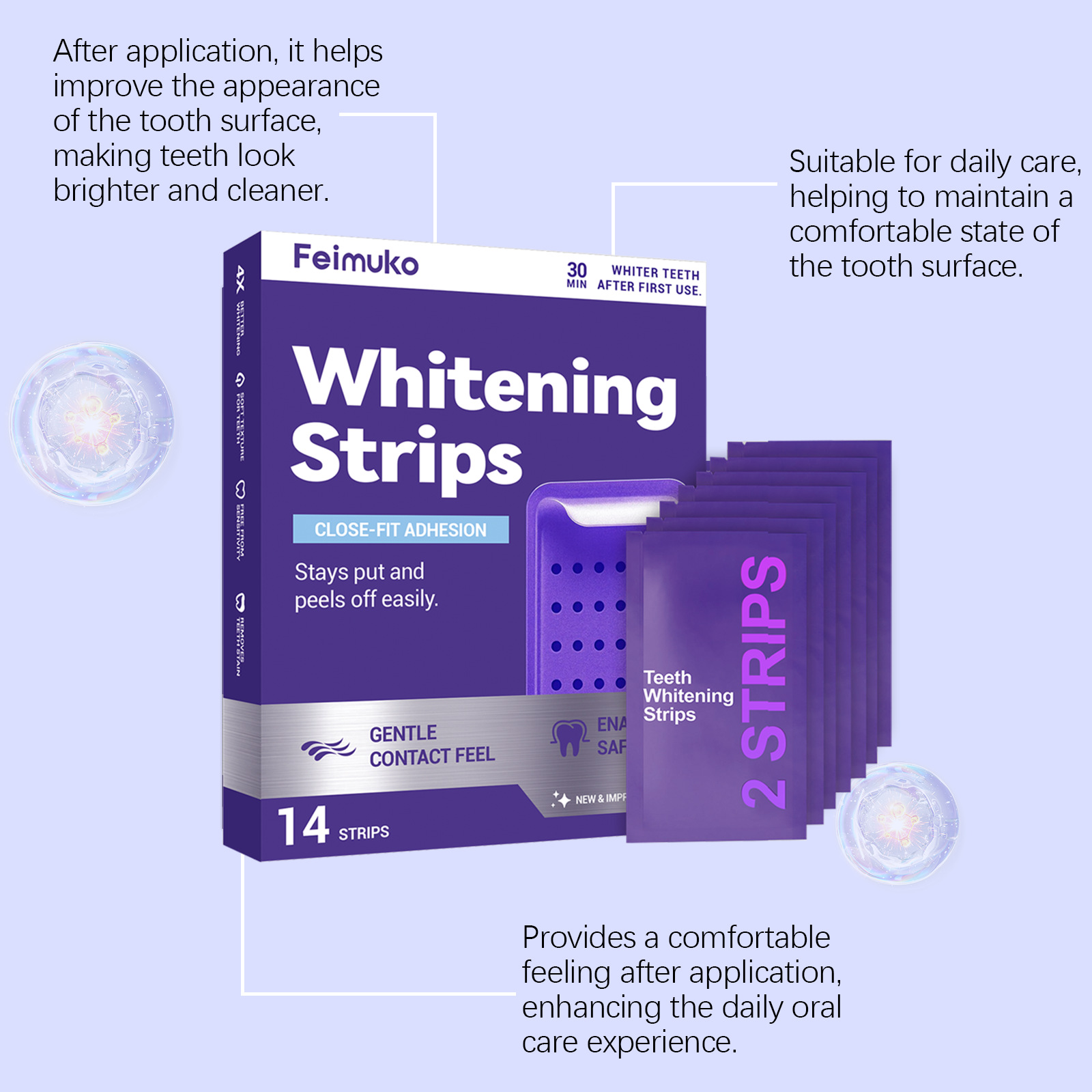Tiras Blanqueadoras Dentales B - Teeth Whitening Strips Permanent reseña y precio