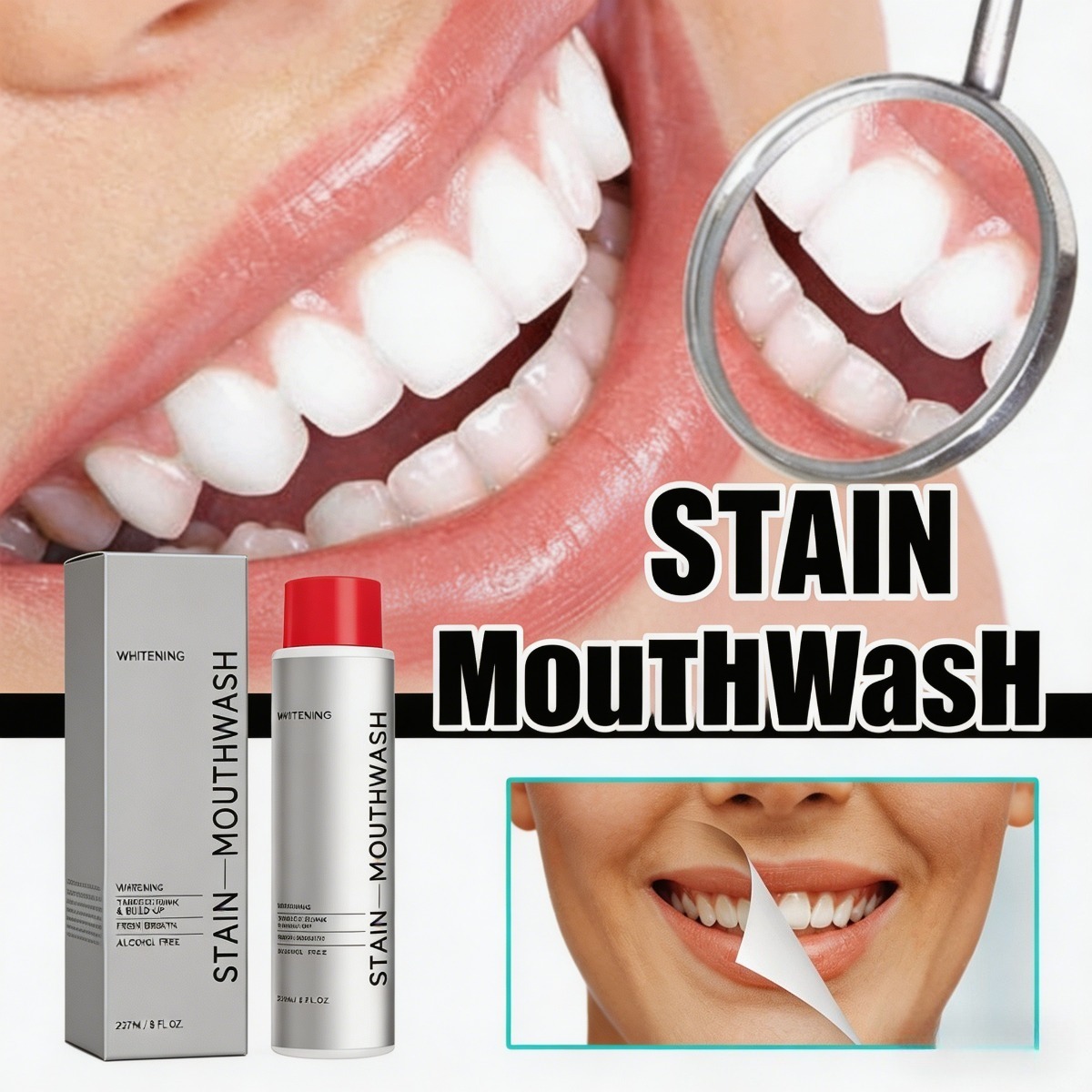 Enjuague Bucal Blanqueador de  - Teeth Whitening Promotion reseña y precio