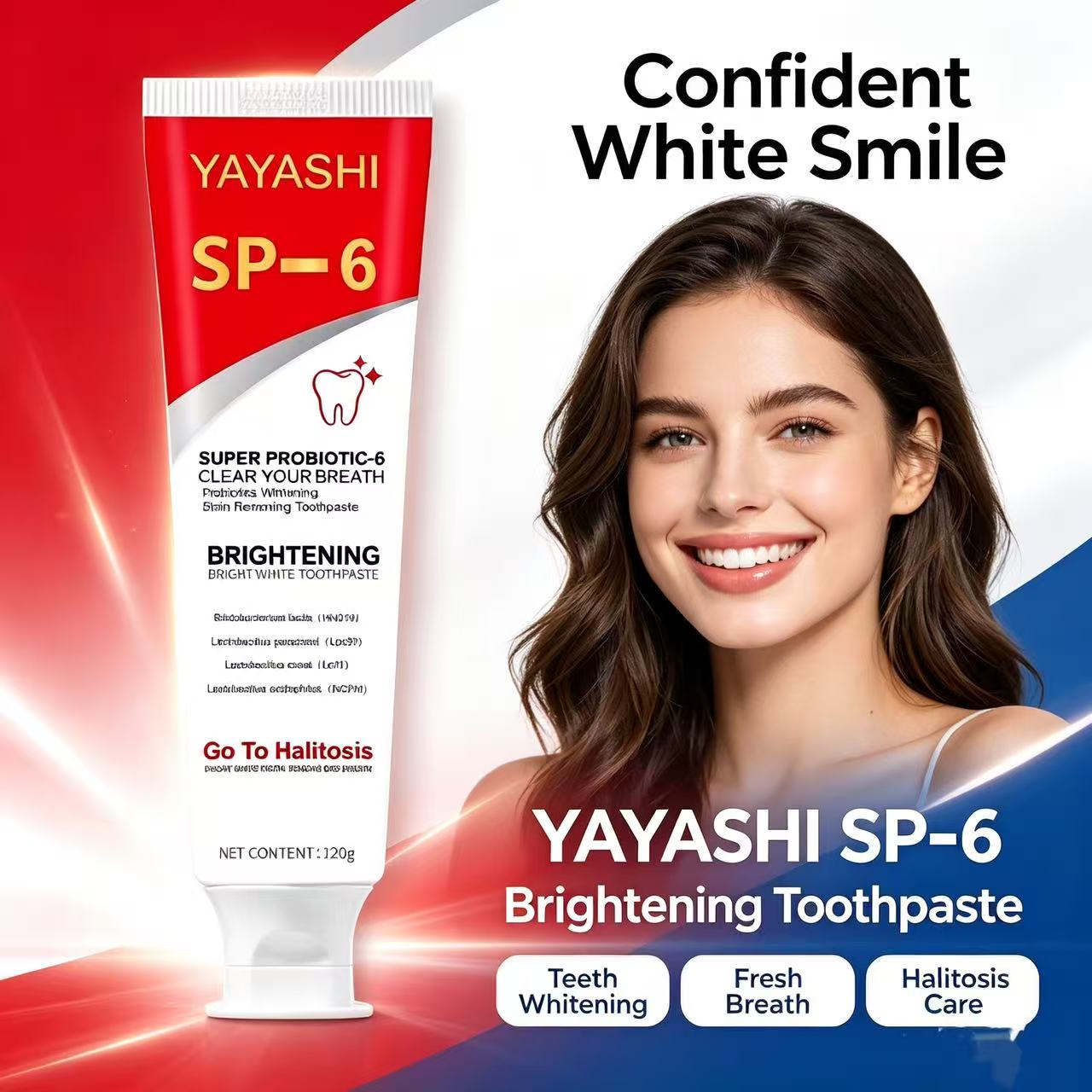 Pasta Dental Probiótica Sp-6,  - Teeth Whitening Treatment reseña y precio