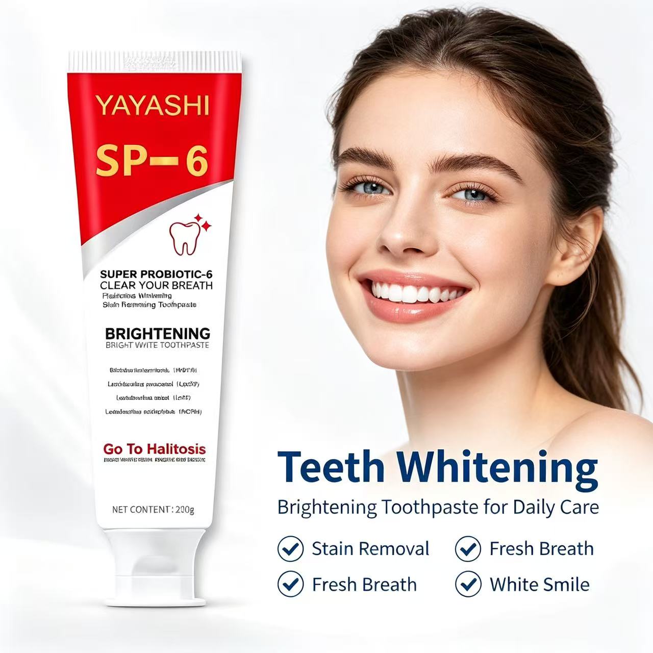 Pasta Dental Probiótica Sp-6,  - Teeth Whitening Treatment reseña y precio