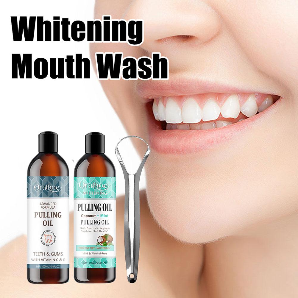 Enjuague Bucal de Coco y Menta - Teeth Whitening With Coconut Oil reseña y precio