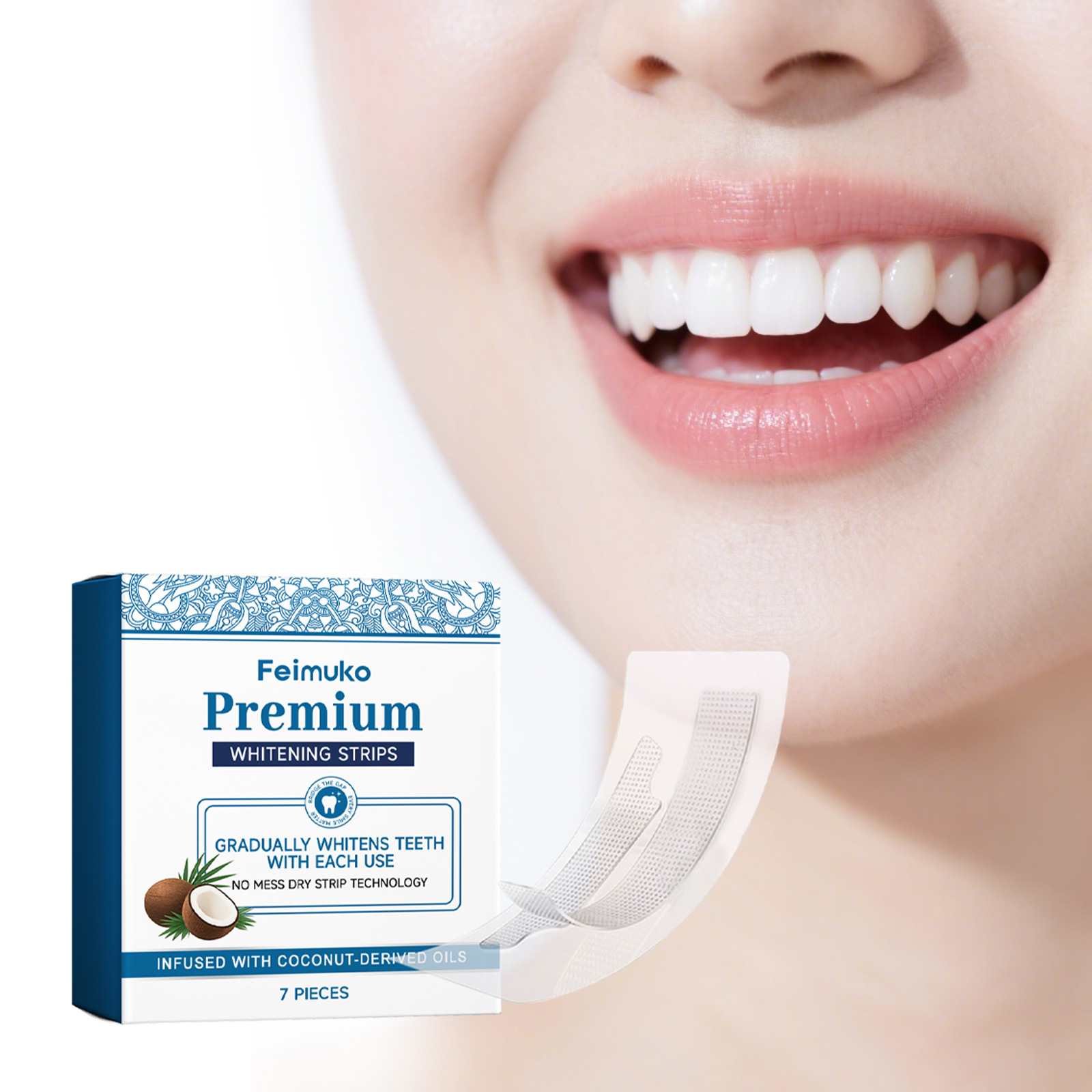 Tiras Blanqueadoras de Dientes - Teeth Whitening With Coconut Oil reseña y precio