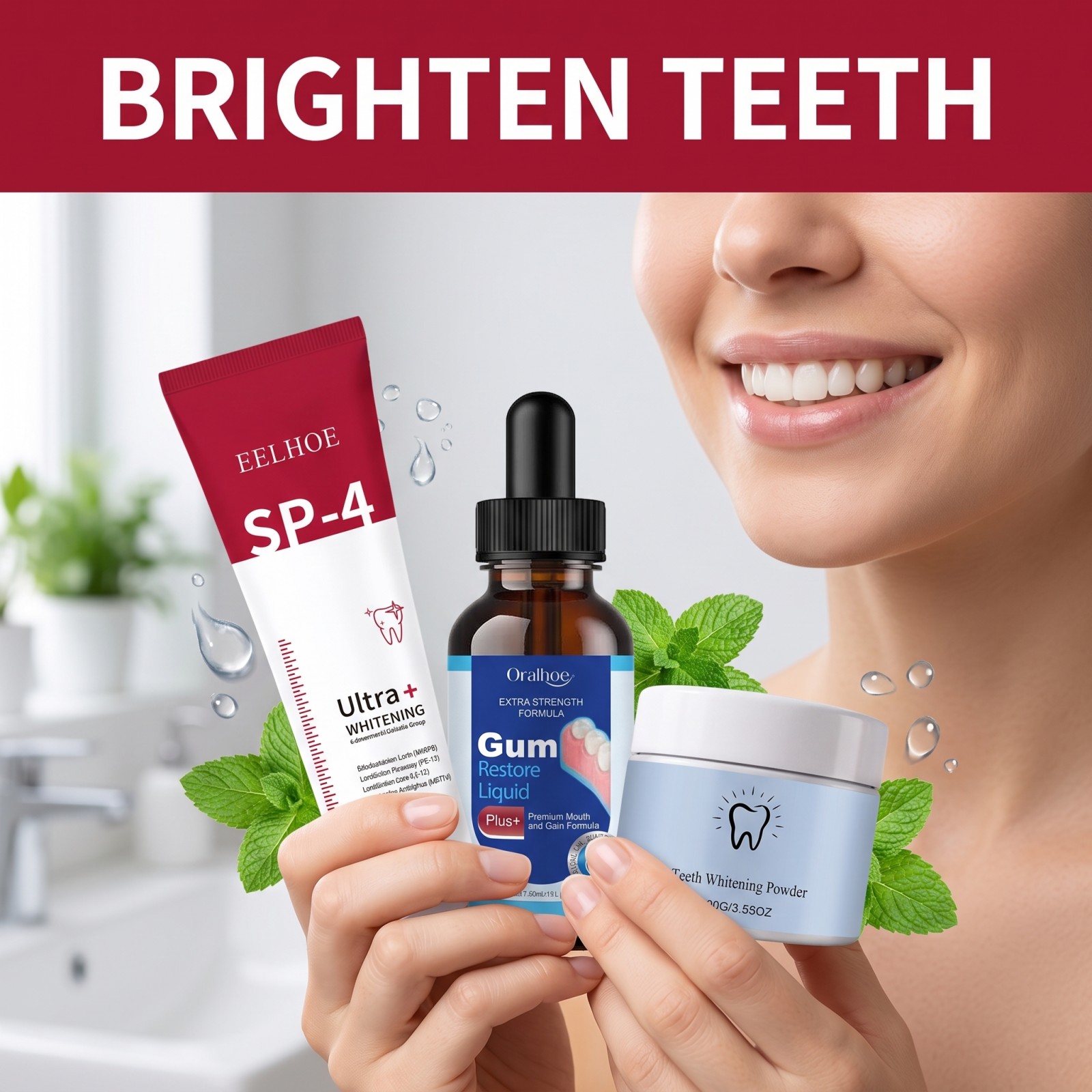 Set de Cuidado Bucal, Pasta De - Teeth Whitening With Hydrogen Peroxide reseña y precio