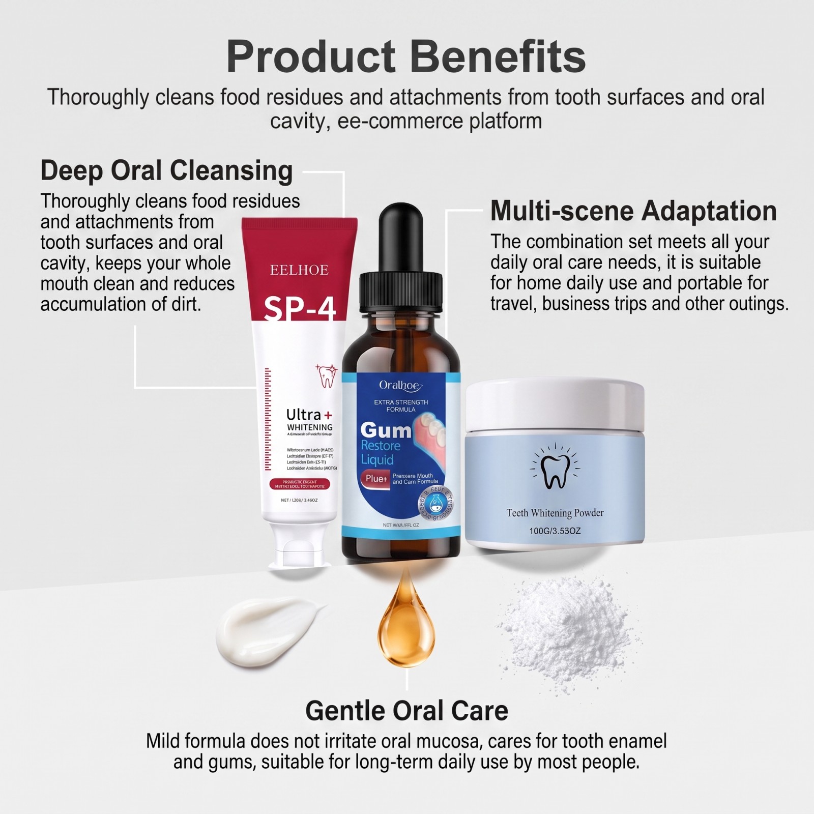 Set de Cuidado Bucal, Pasta De - Teeth Whitening With Hydrogen Peroxide reseña y precio
