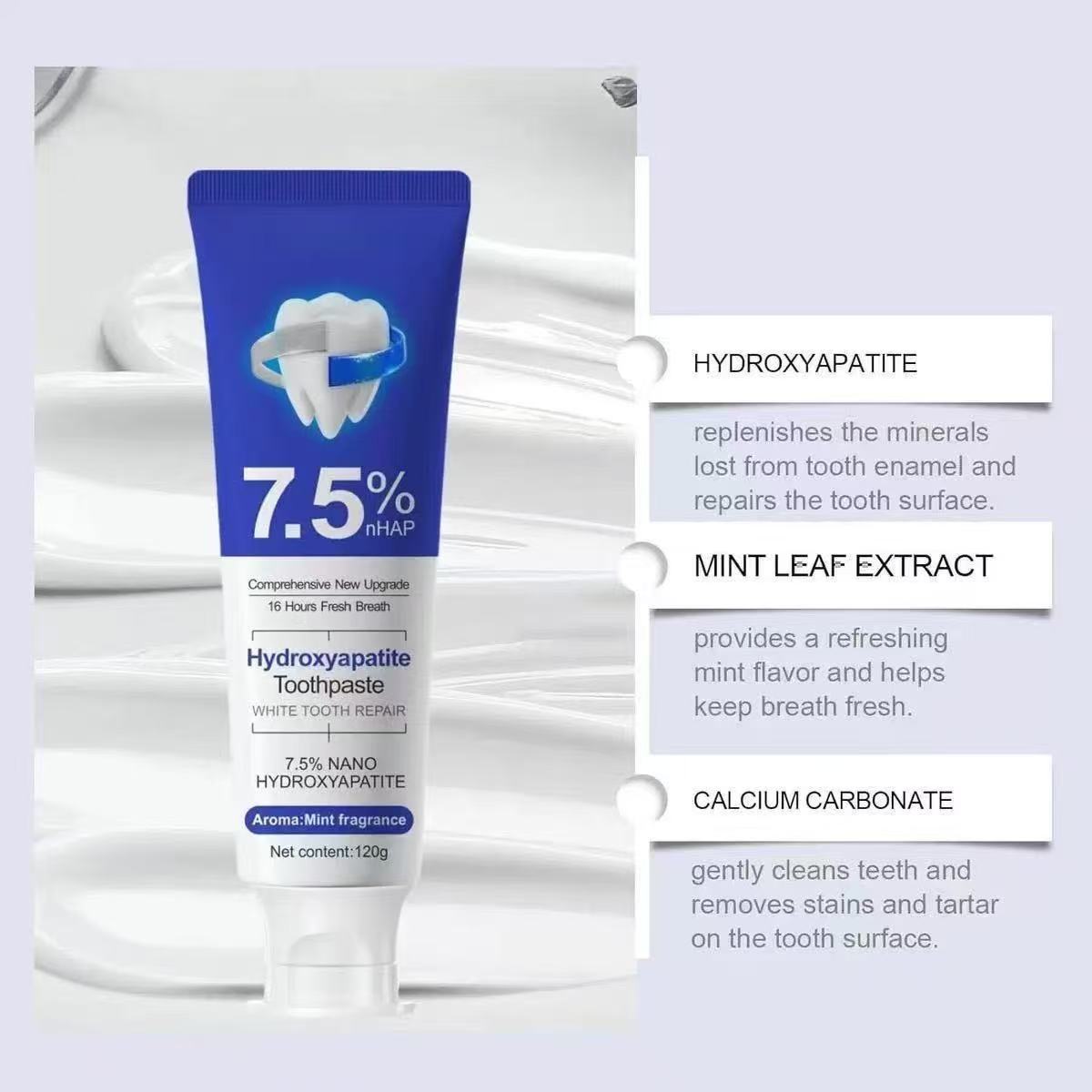 Pasta Dental con 7.5% de Nano  - Teeth Whitening Treatment reseña y precio