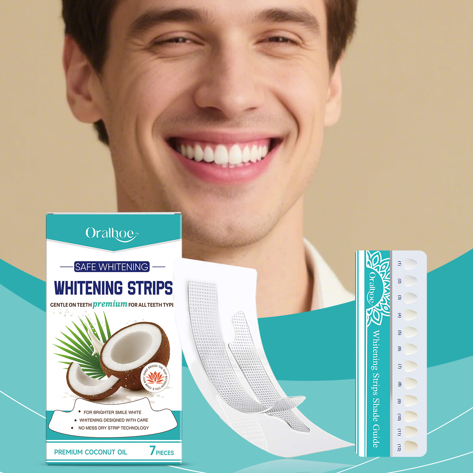 Tiras blanqueadoras de dientes - Teeth Whitening With Coconut Oil reseña y precio