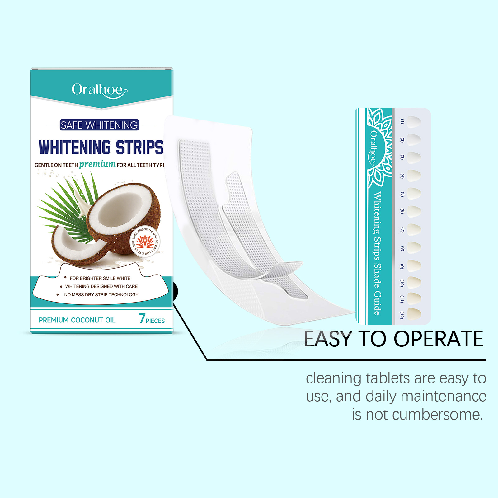 Tiras blanqueadoras de dientes - Teeth Whitening With Coconut Oil reseña y precio