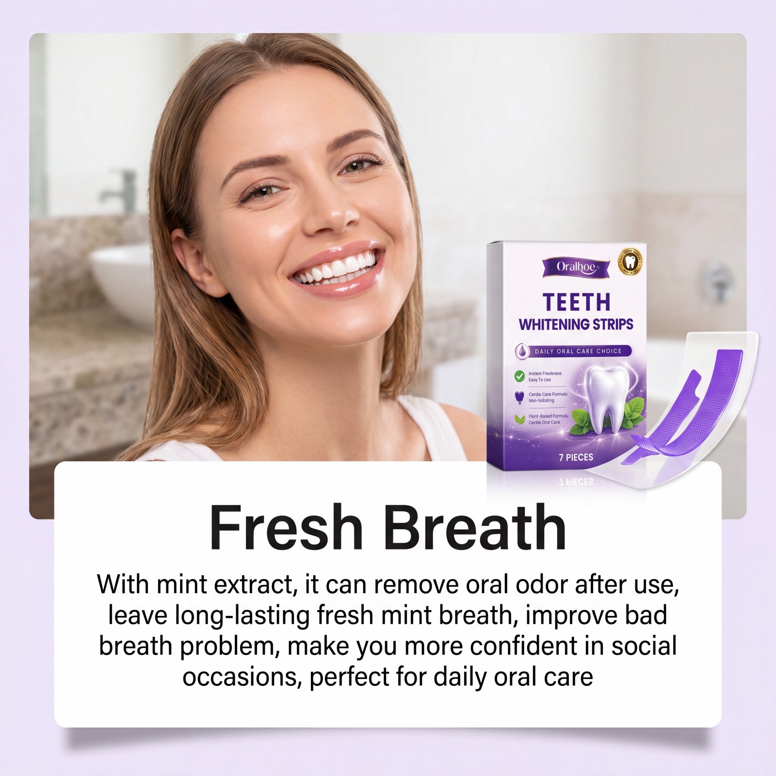 Tiras blanqueadoras de dientes - Teeth Whitening Strips Permanent reseña y precio