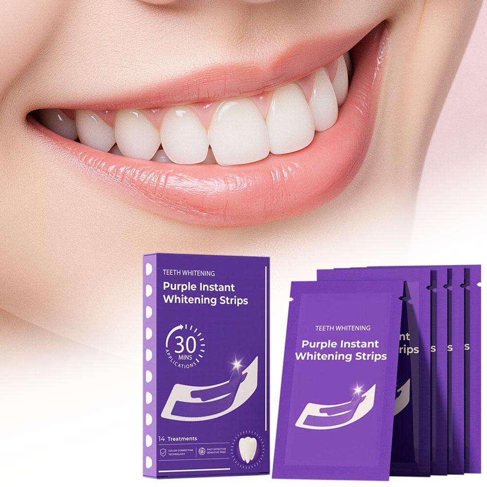 Tiras Blanqueadoras Dentales V - Teeth Whitening Strips Permanent reseña y precio